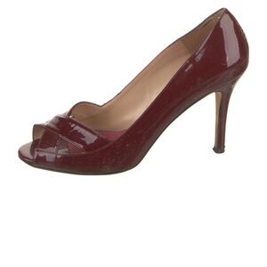 Kate Spade Women's Burgundy Peep Toe Heels size 6.5